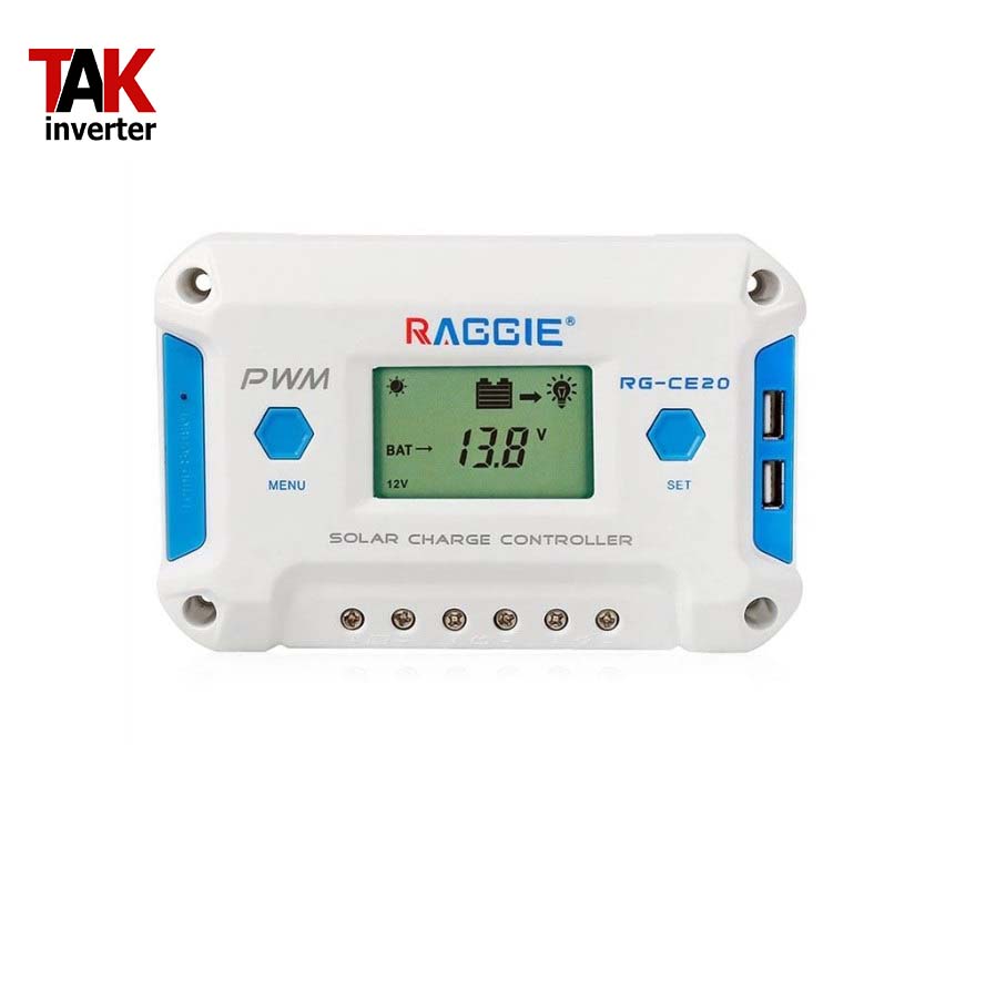 شارژ کنترلر 30 آمپر 12/24 ولت PWM برند Raggie مدل RG-CE30